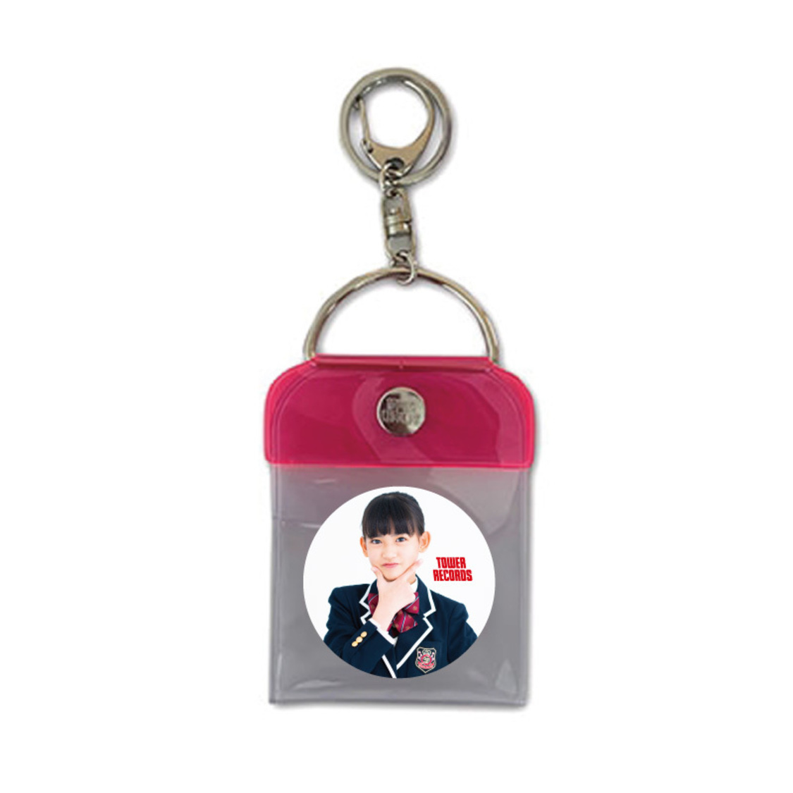 さくら学院 × TOWER RECORDS トレーディング缶バッジ付き缶バッジキーホルダー