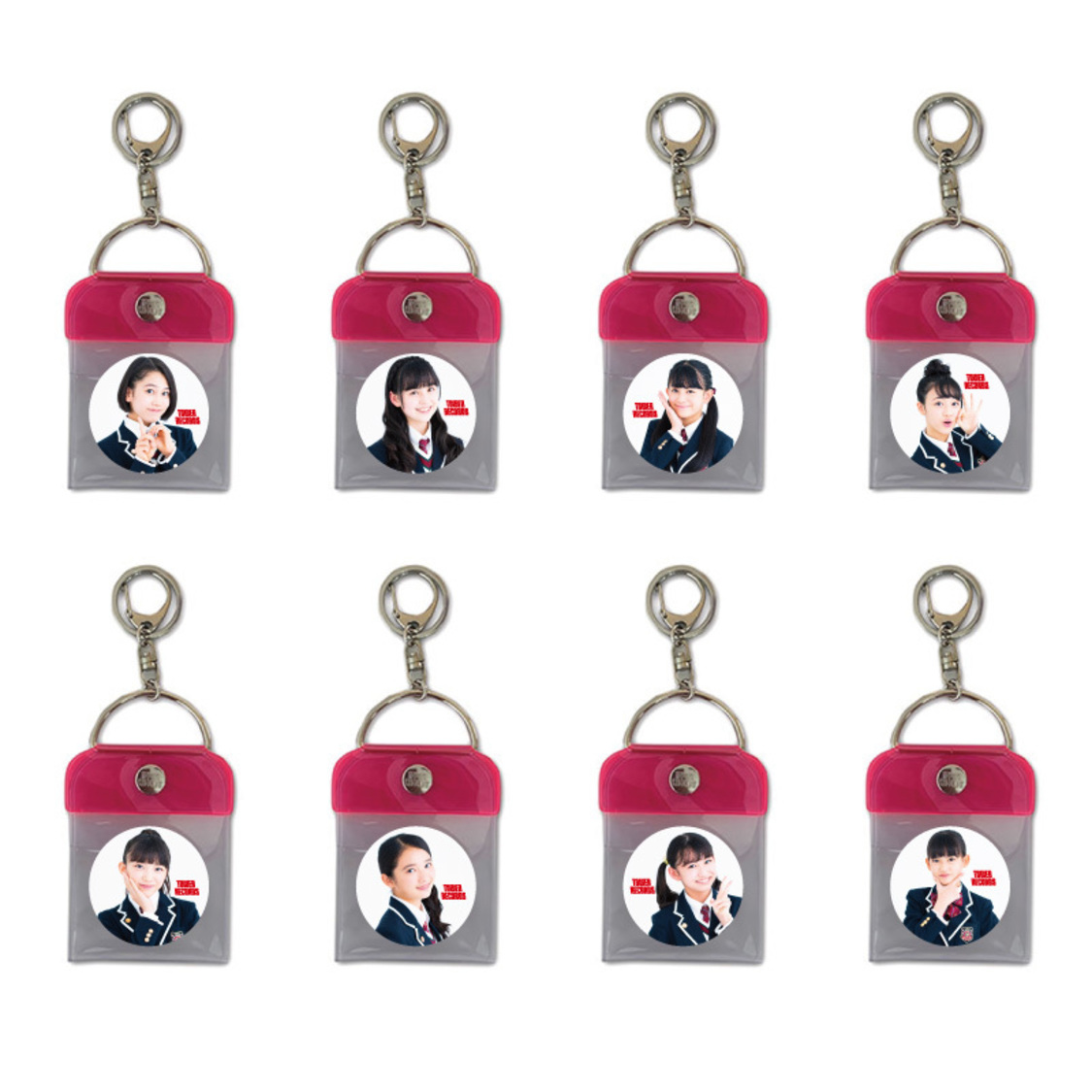 さくら学院 × TOWER RECORDS トレーディング缶バッジ付き缶バッジキーホルダー