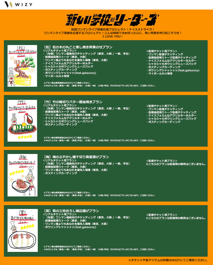 WIZY『凱旋ワンマンライブ開催応援プロジェクト!ナイスストライク！』