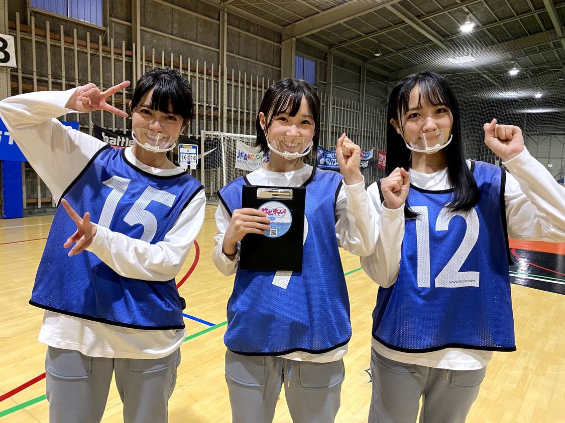 STU48（田中皓子、MC 甲斐心愛、石田千穂）『せとチャレ！STU48』×『HKT青春体育部！』より