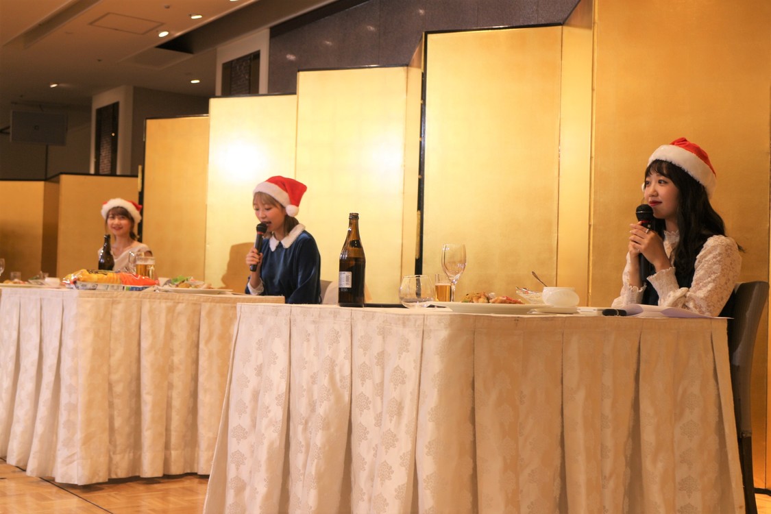 大矢梨華子、高田秋、碓井玲菜＜クリスマス&大忘年会＞｜浅草ビューホテル（12月24日）