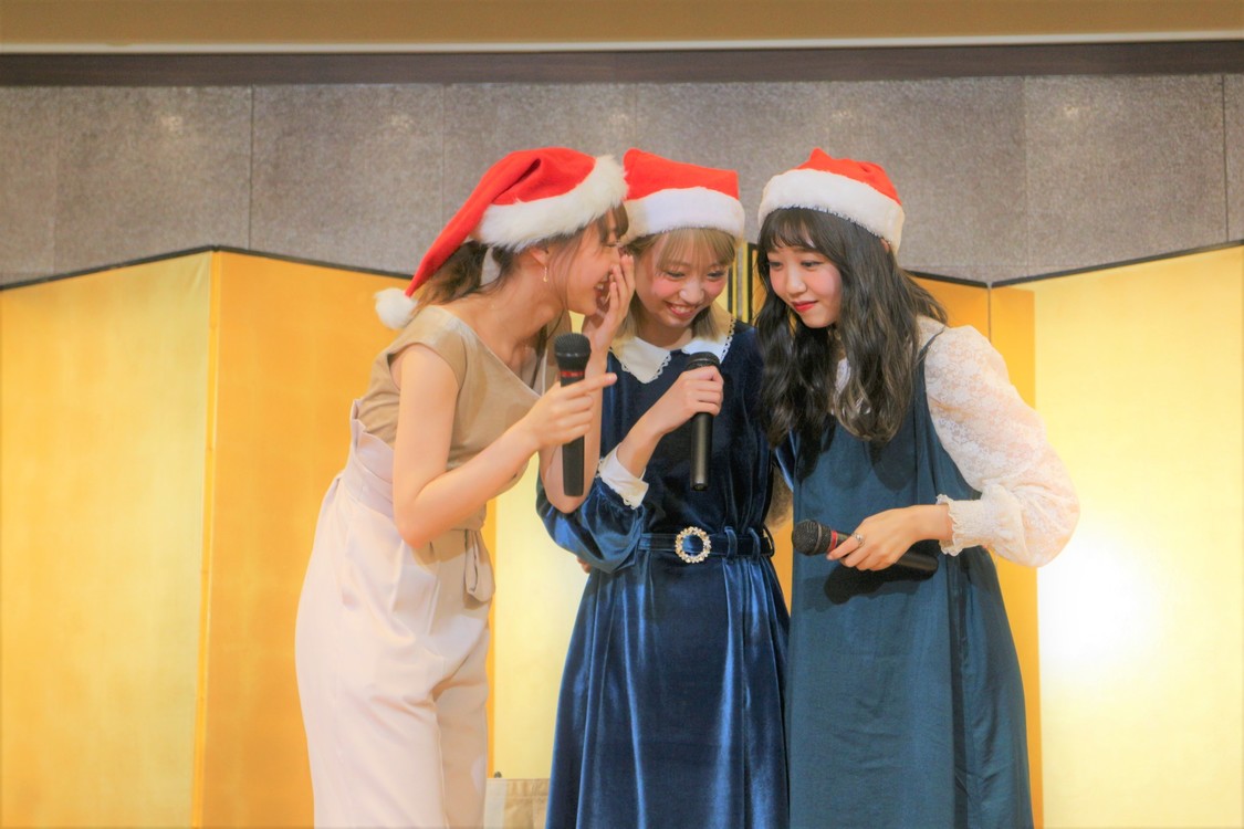 大矢梨華子、高田秋、碓井玲菜＜クリスマス&大忘年会＞｜浅草ビューホテル（12月24日）