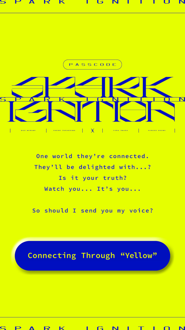 PassCode SPARK IGNITIONスペシャルサイト『Connecting Through “Yellow”』
