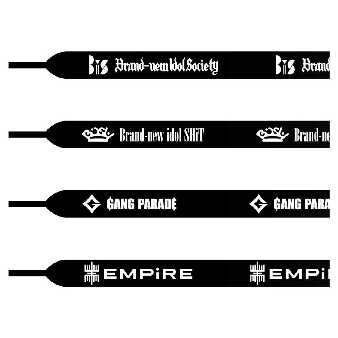 WACK × TOWER RECORDSシューレース（BiS/BiSH/GANG PARADE/EMPiRE）