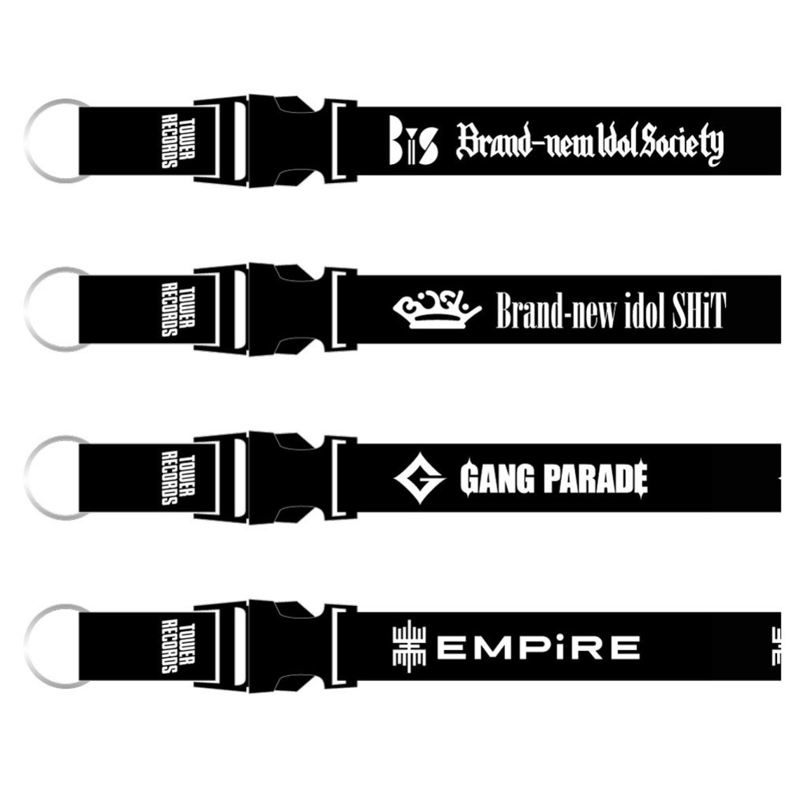 WACK × TOWER RECORDSネックストラップ（BiS/BiSH/GANG PARADE/EMPiRE）