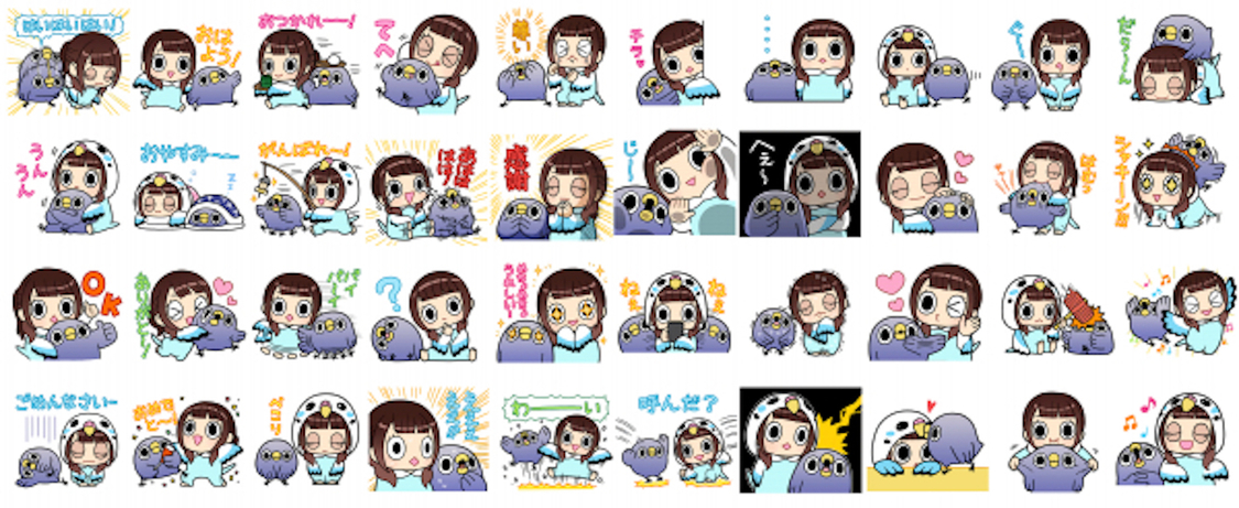 LINEスタンプ「高柳明音×めんトリ」
