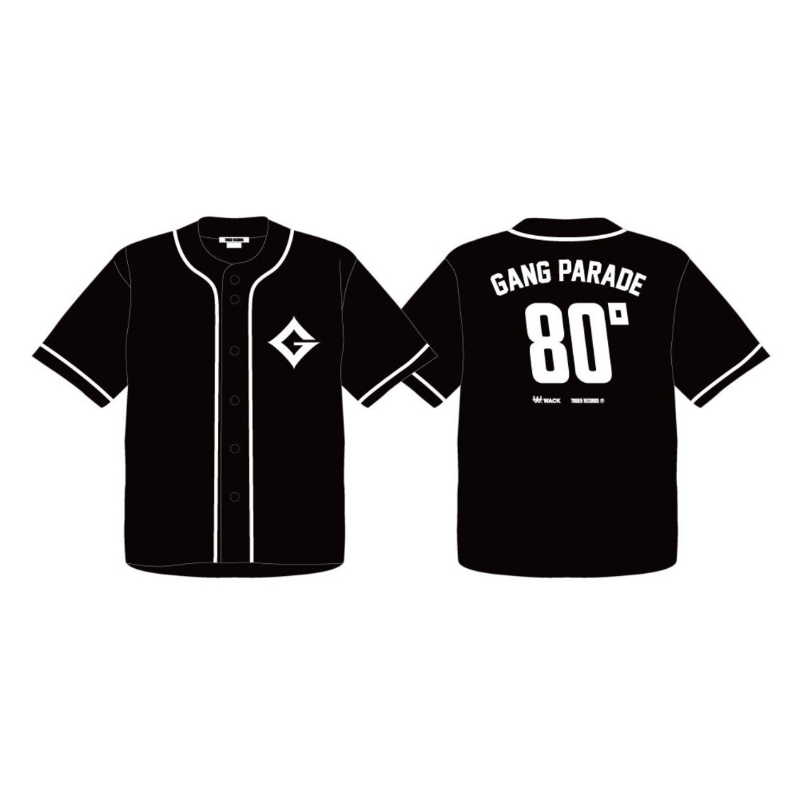 WACK × TOWER RECORDSベースボールシャツ（GANG PARADE）