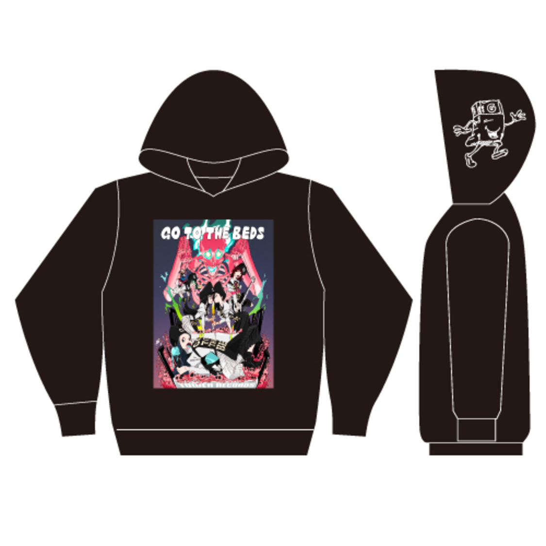 すしお先生描き下ろしパーカー GO TO THE BEDS