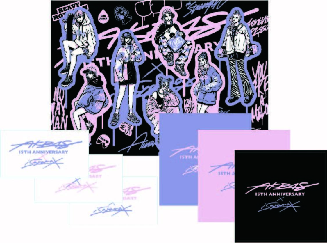 AKB48 15th anniversary ステッカーセット　¥2,000円（税込）