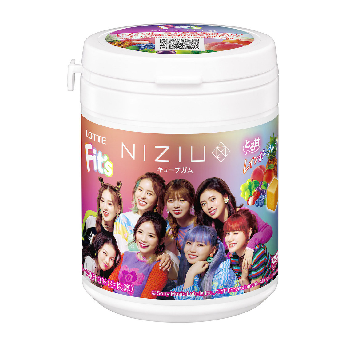 Fit's NiziUコラボガムパッケージデザイン（例）