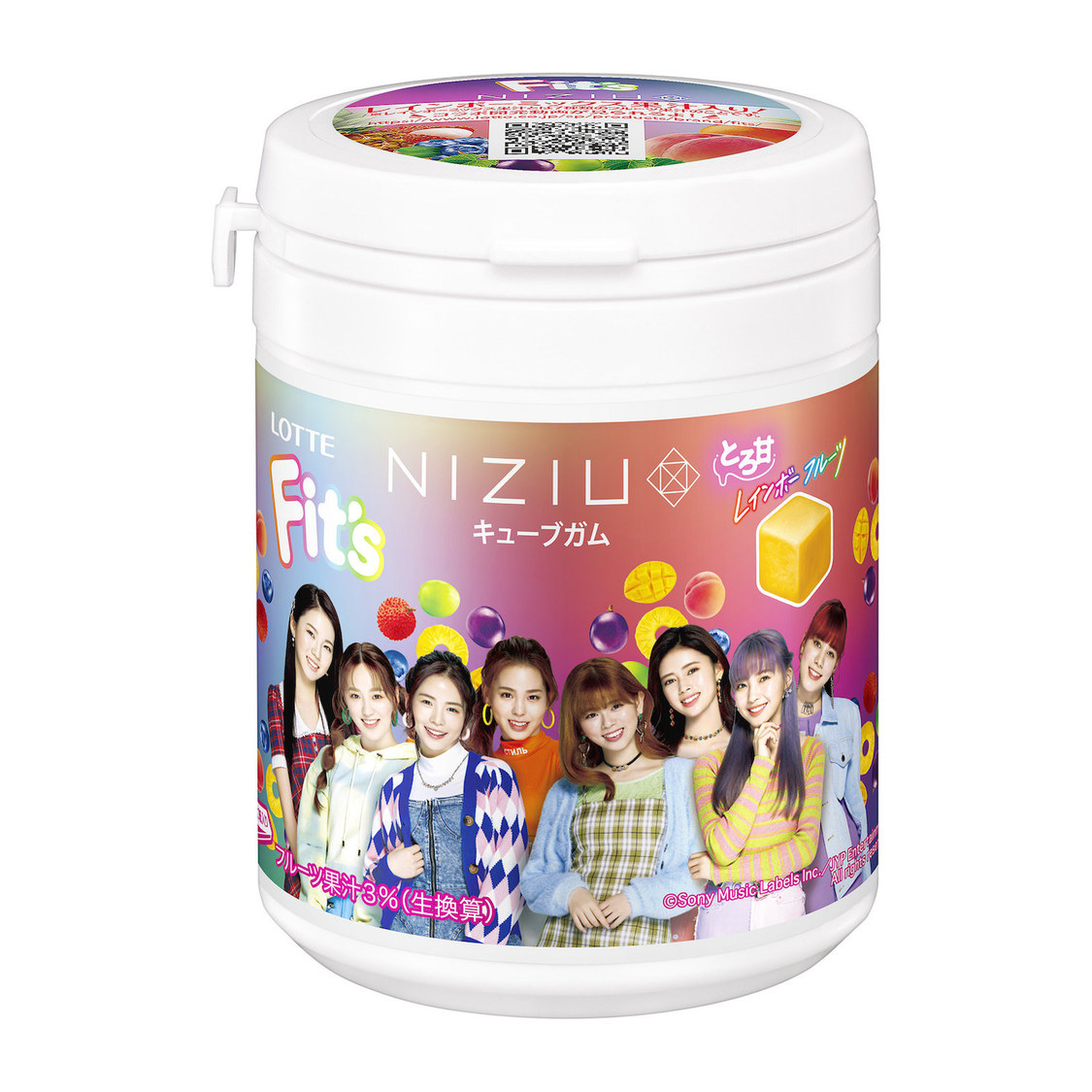 Fit's NiziUコラボガムパッケージデザイン（例）