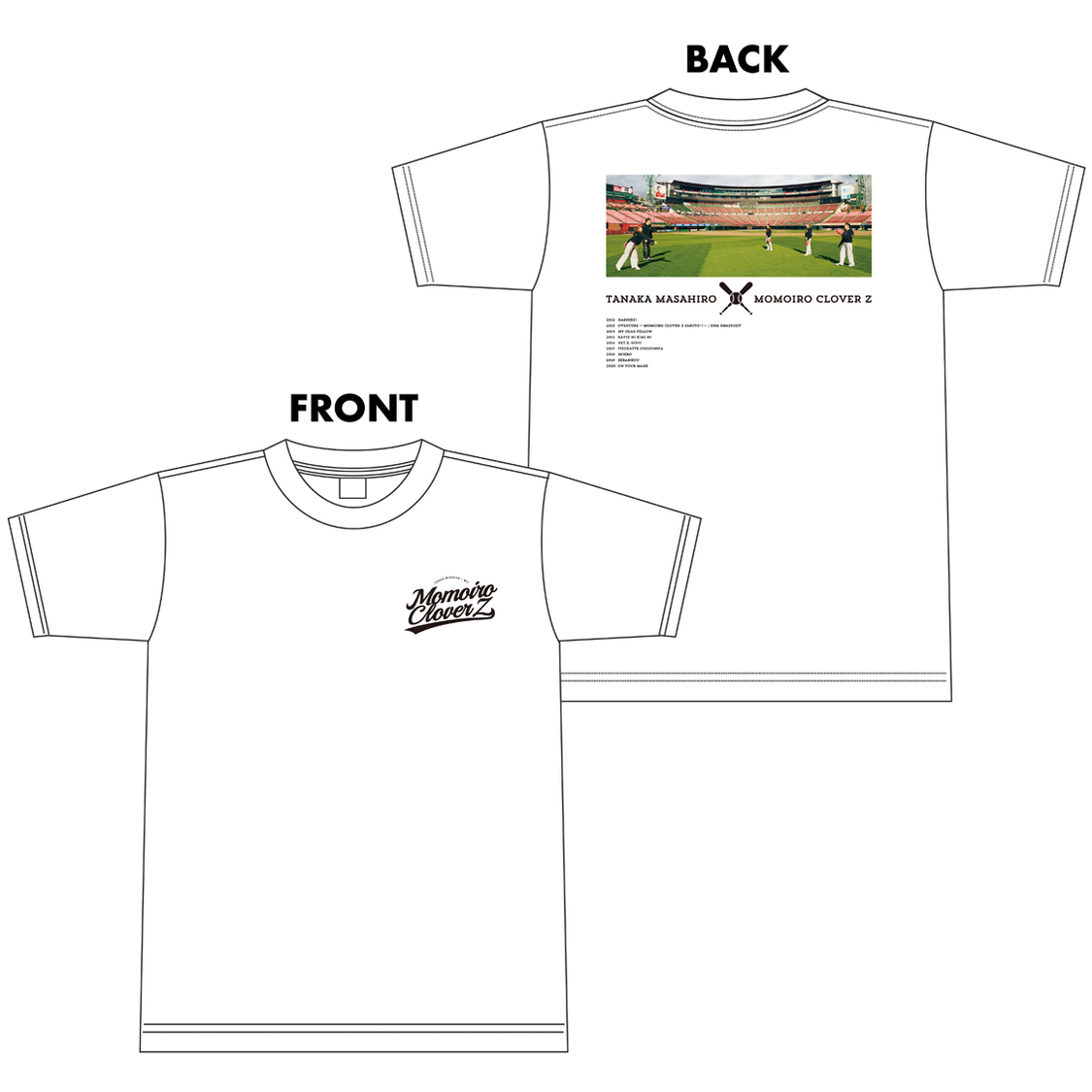 「田中将大×ももクロ」オリジナルTシャツ（WHITE）