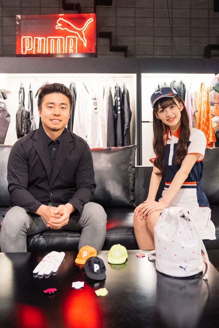 小倉豪（COBRA PUMAゴルフ事業部マーケティング担当）、音嶋莉沙（＝LOVE）