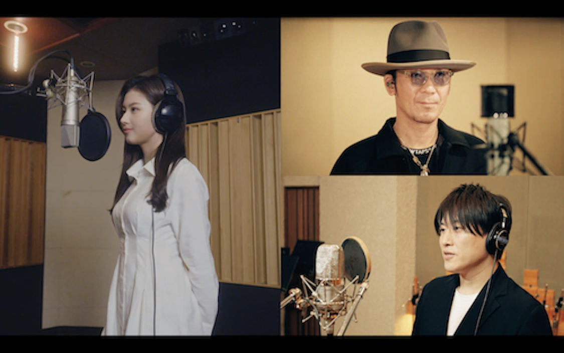 「SANA from TWICE × コブクロ / 卒業」レコーディング映像より