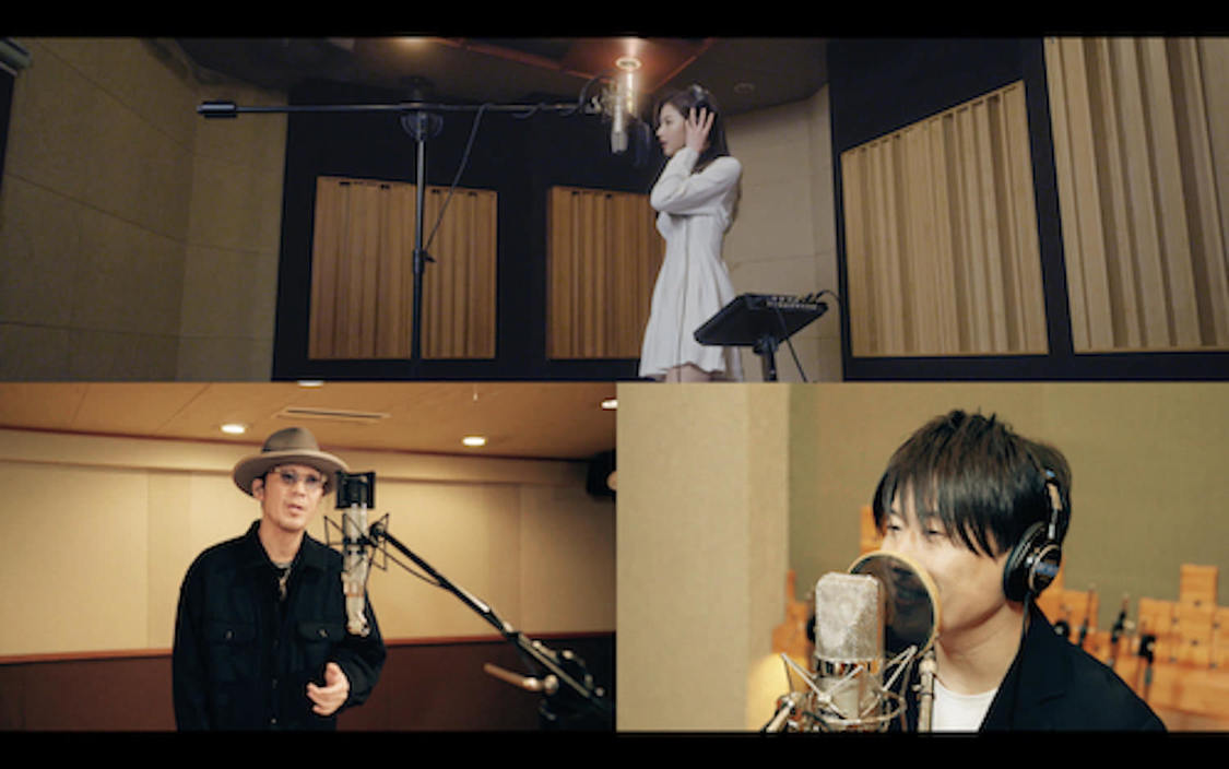 「SANA from TWICE × コブクロ / 卒業」レコーディング映像より
