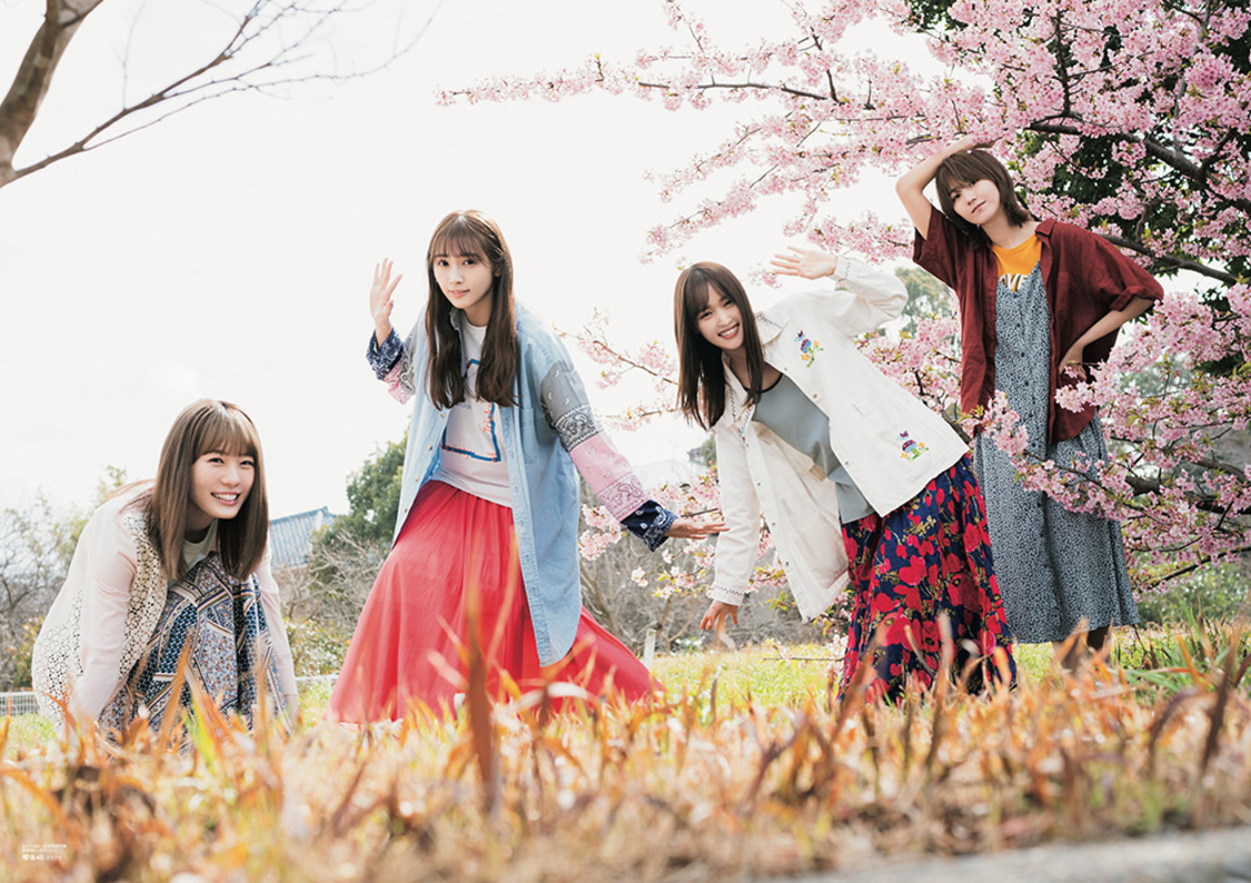 『B.L.T.2021年5月号』別冊付録：小池美波＆菅井友香＆土生瑞穂＆渡辺梨加（櫻坂46）両面超ビッグポスター