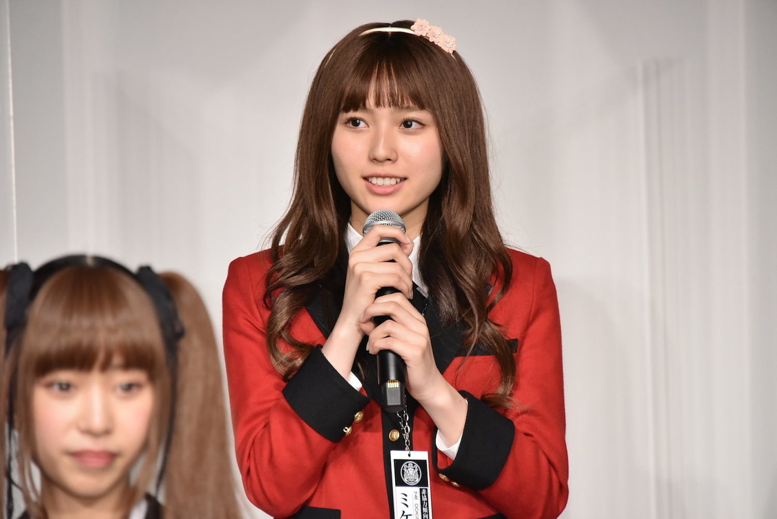 秋田汐梨＜ドラマ『賭ケグルイ双』完成報告イベント＞（2021年3月22日）