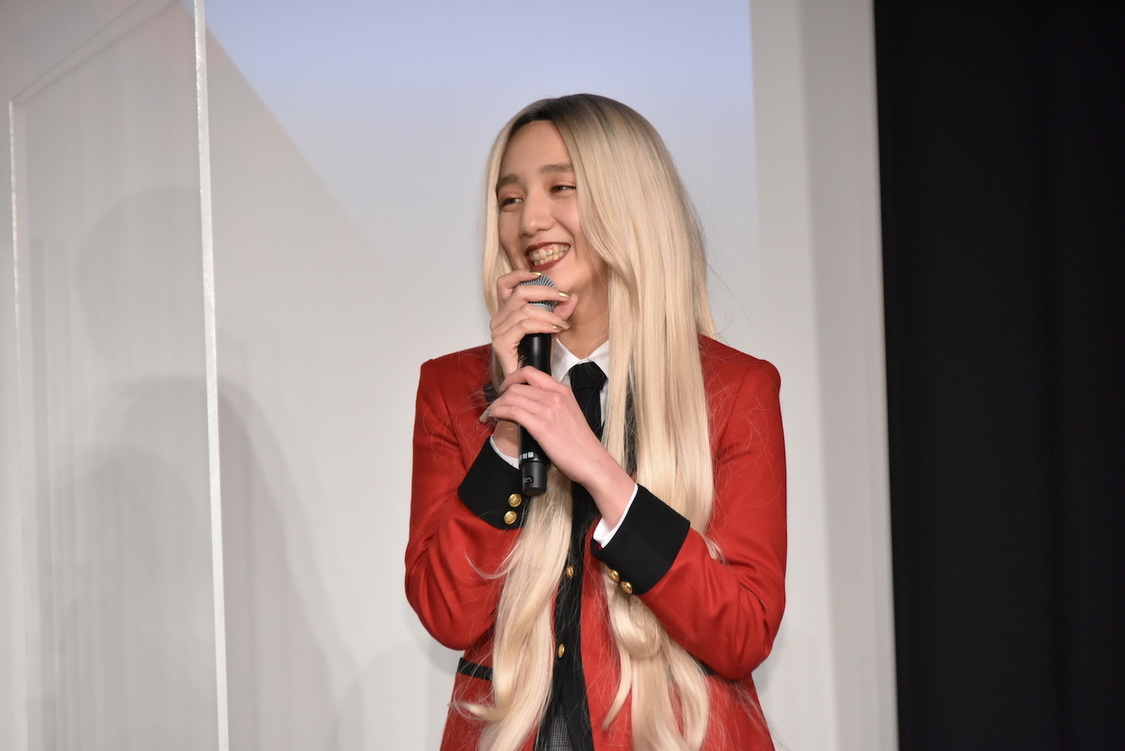 長井短＜ドラマ『賭ケグルイ双』完成報告イベント＞（2021年3月22日）