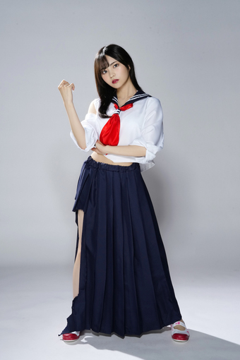 #ババババンビ 宇咲 直筆サイン入りセーラー服写真 宇咲 #ババババンビ 【8/11(祝月) LINE CUBE SHIBUYAワンマン