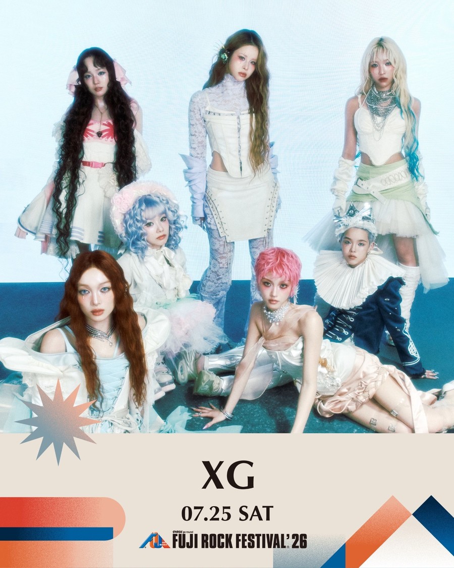 XG、世界的な音楽フェス＜FUJI ROCK FESTIVAL’26＞へ初出演決定！