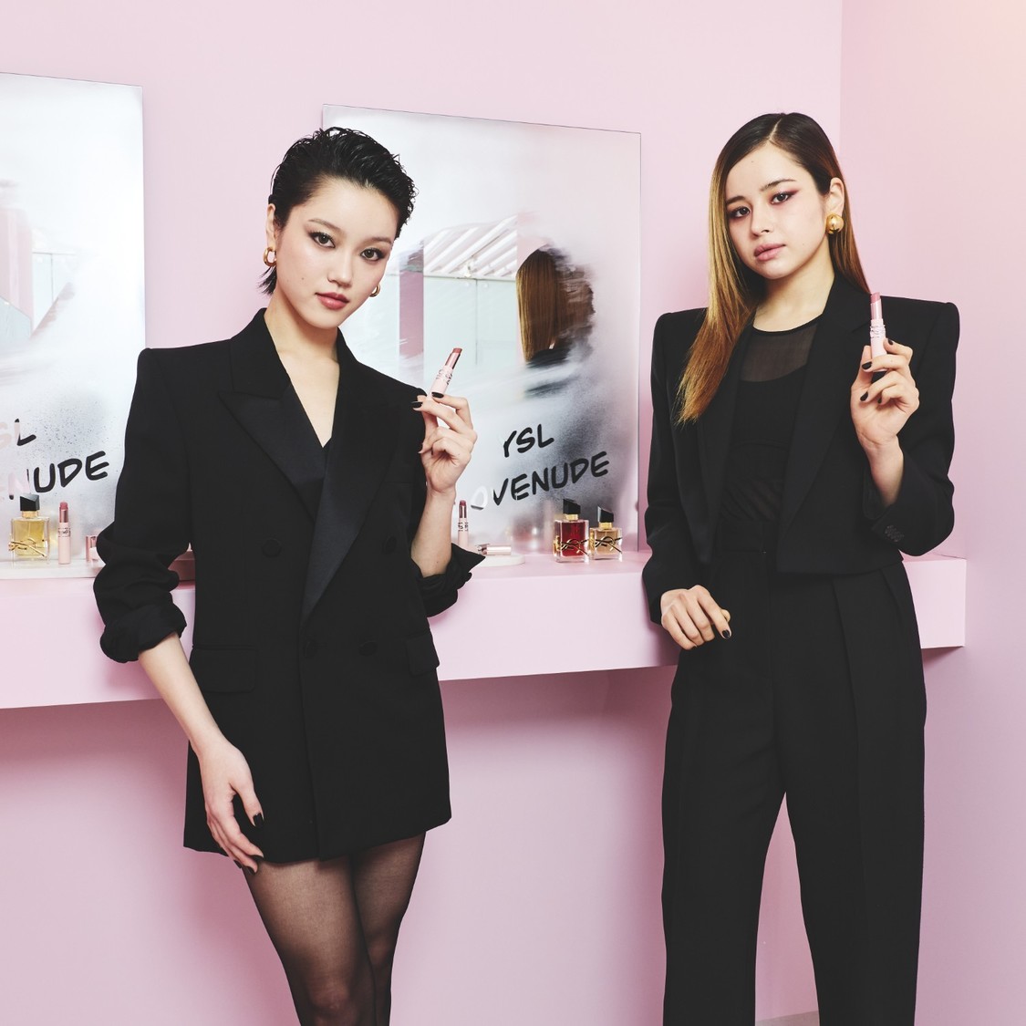 CHISA（XG）、HARVEY（XG）、YSLポップアップレセプションに登場！