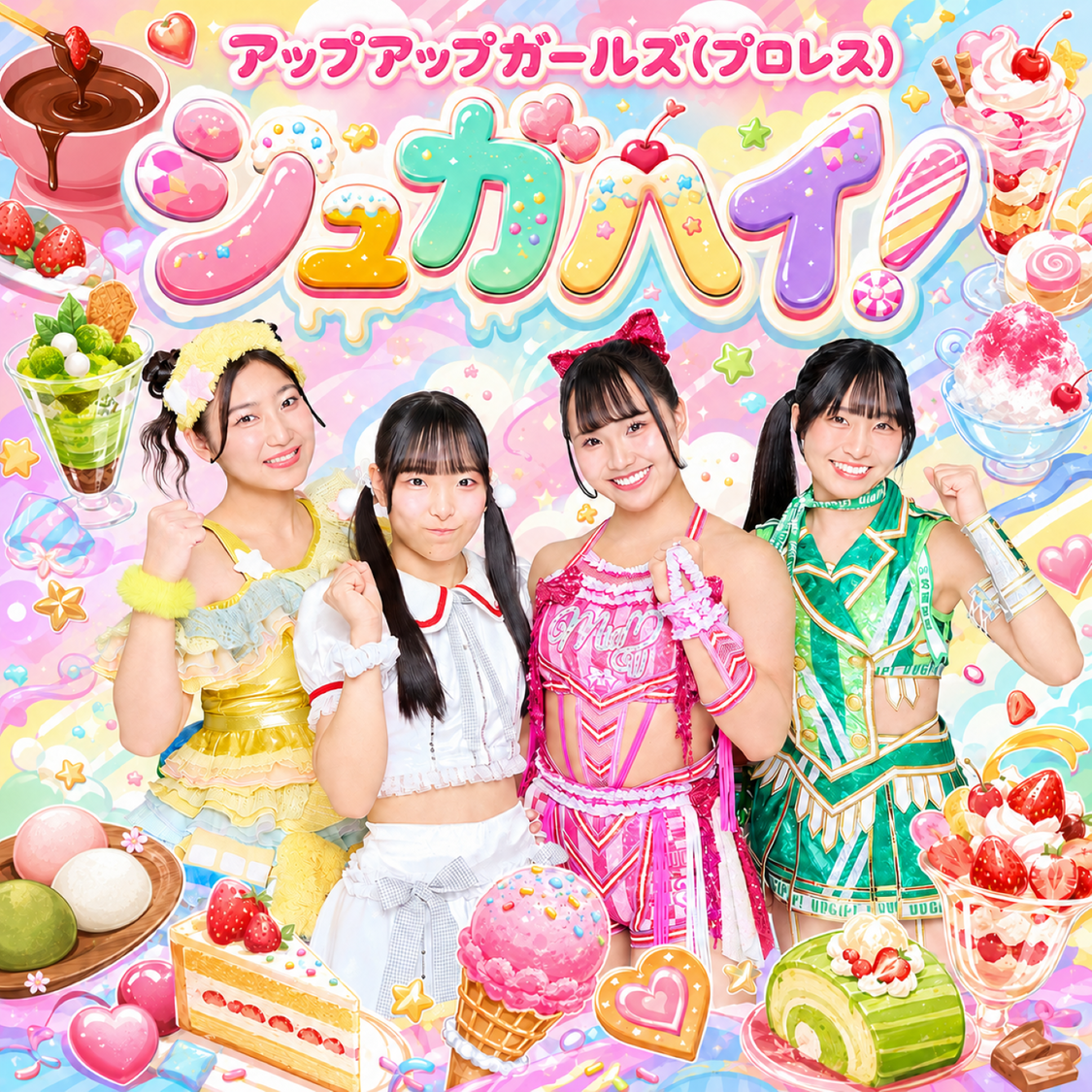 アップアップガールズ（プロレス）、デビュー丸10年記念日に新曲「シュガハイ!」本日リリース！